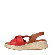 Sandali zeppa Rosso Sshady