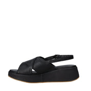 Sandali zeppa Nero Sshady