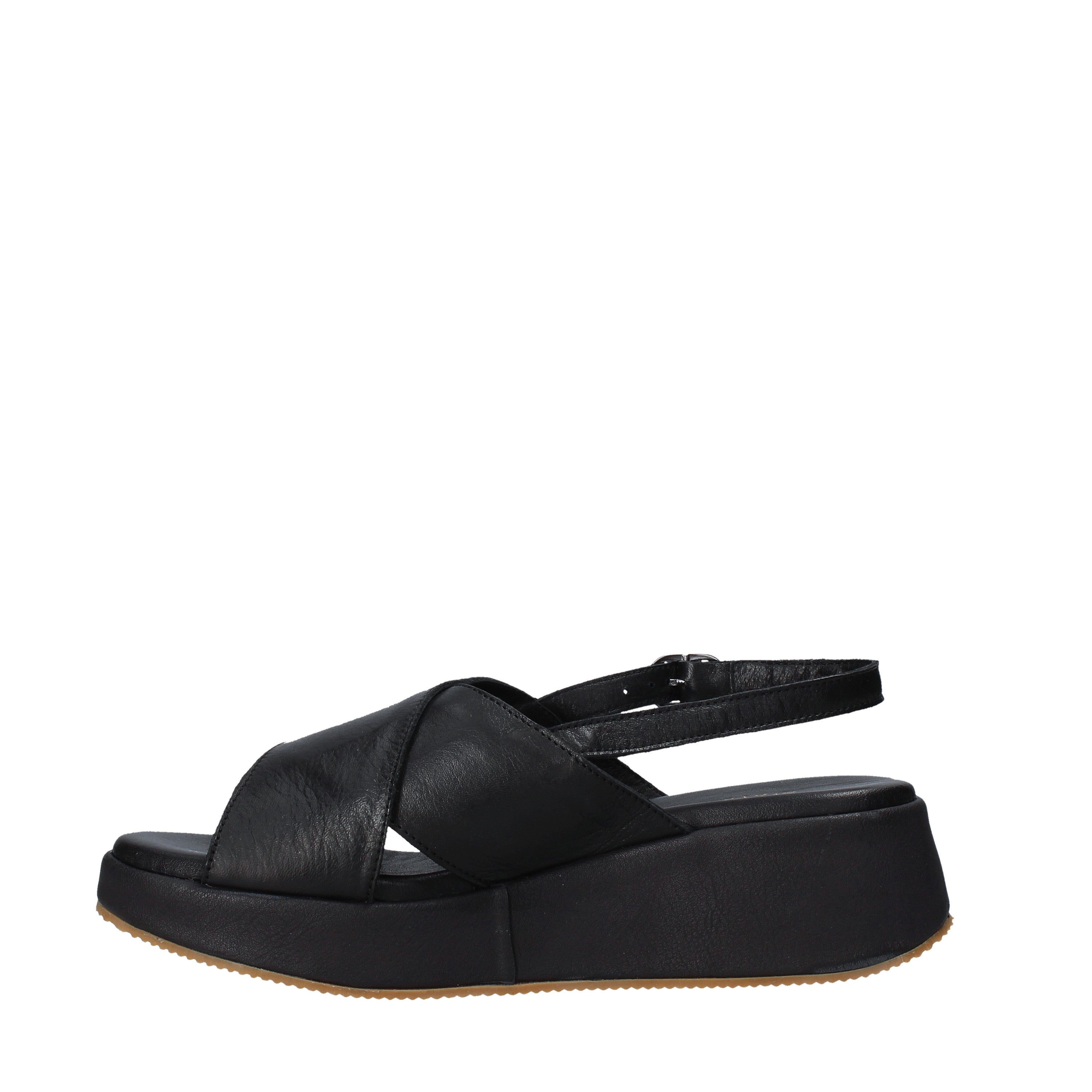 Sandali zeppa Nero Sshady