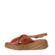 Sandali zeppa Marrone Sshady