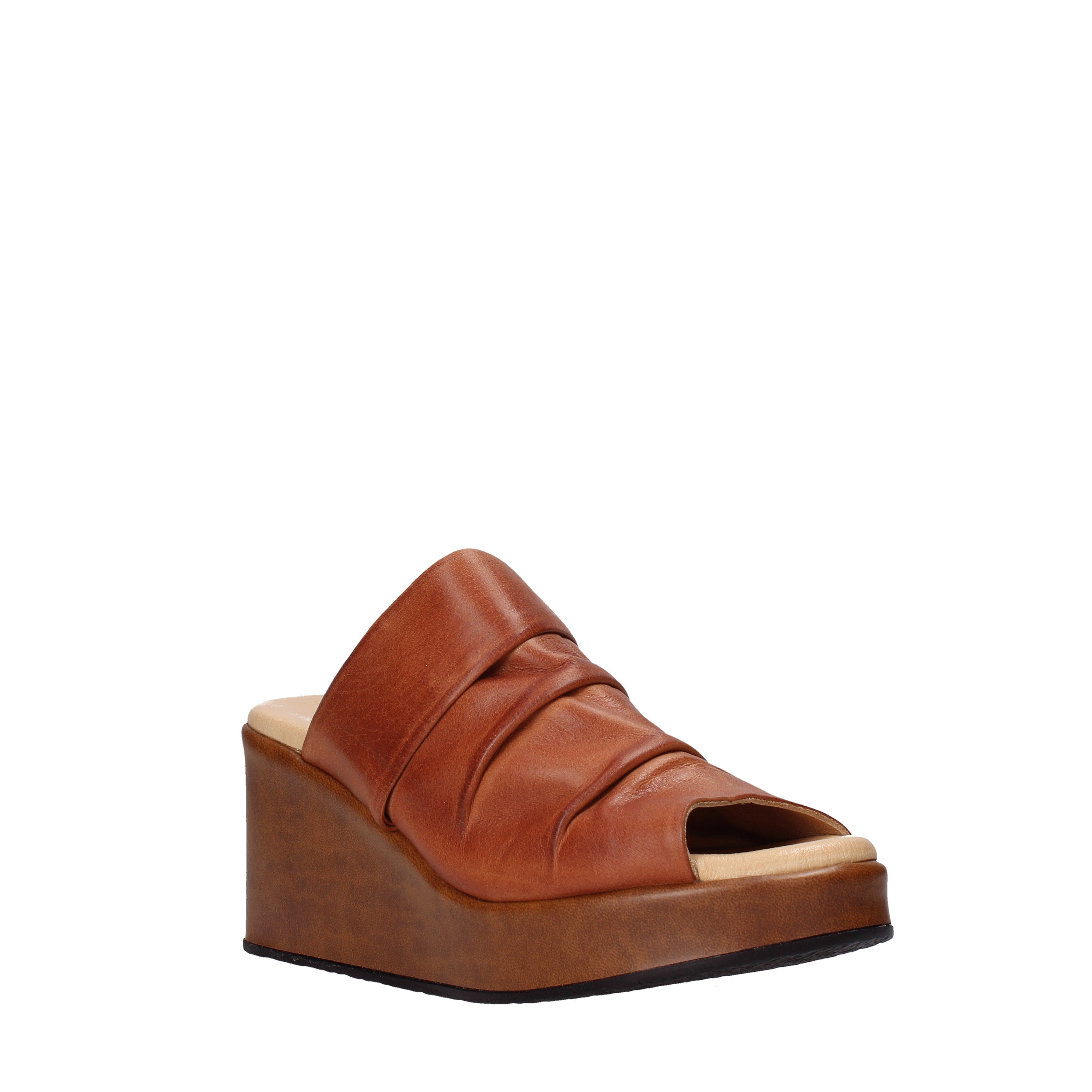 Sandali zeppa Marrone Sshady