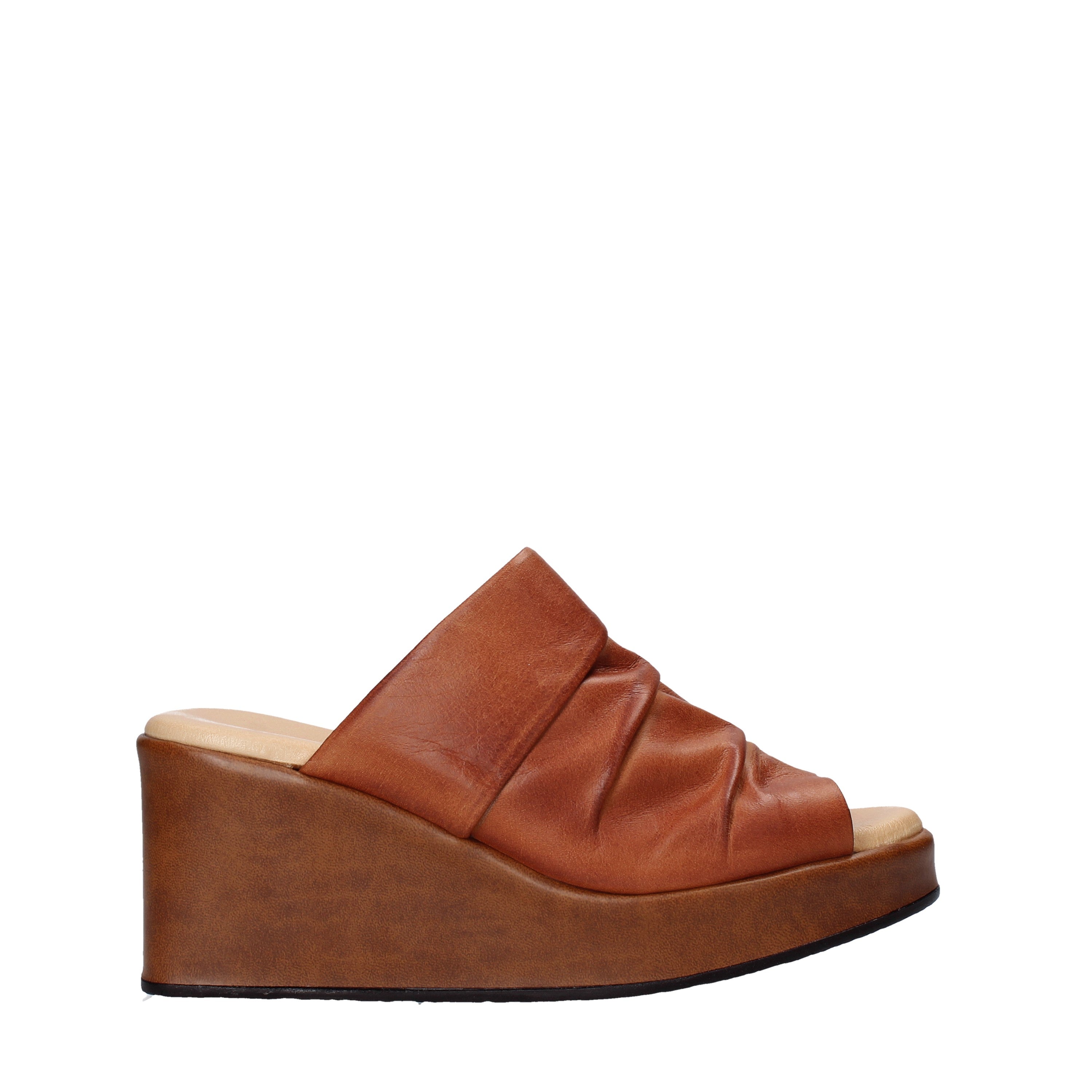 Sandali zeppa Marrone Sshady