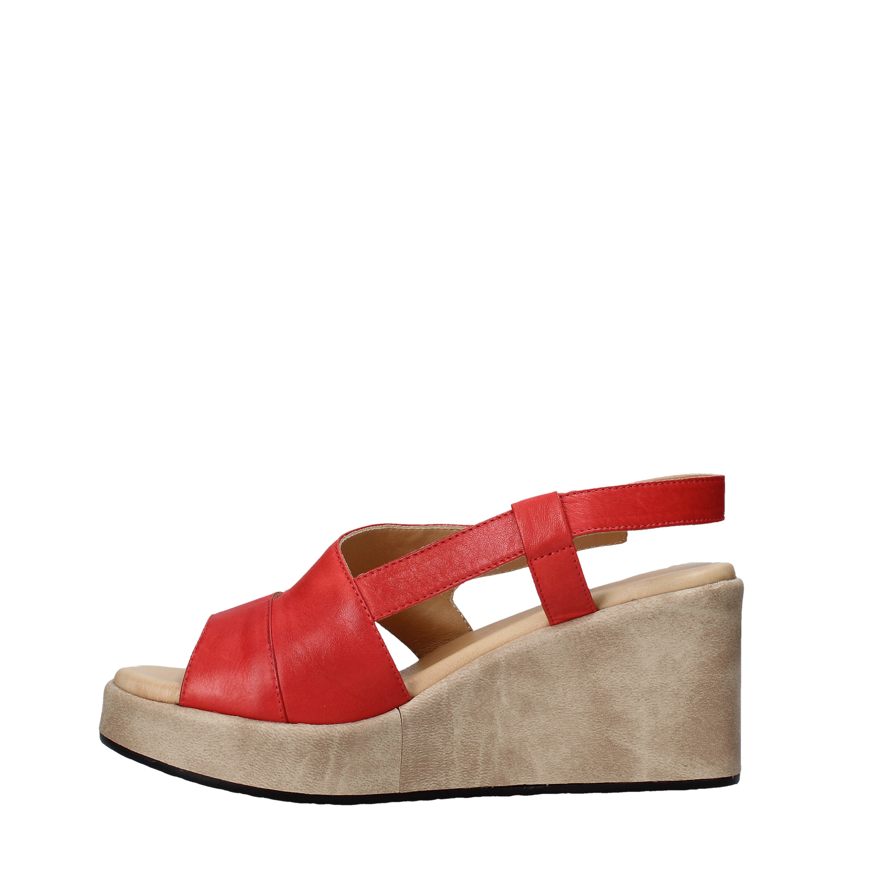 Sandali zeppa Rosso Sshady