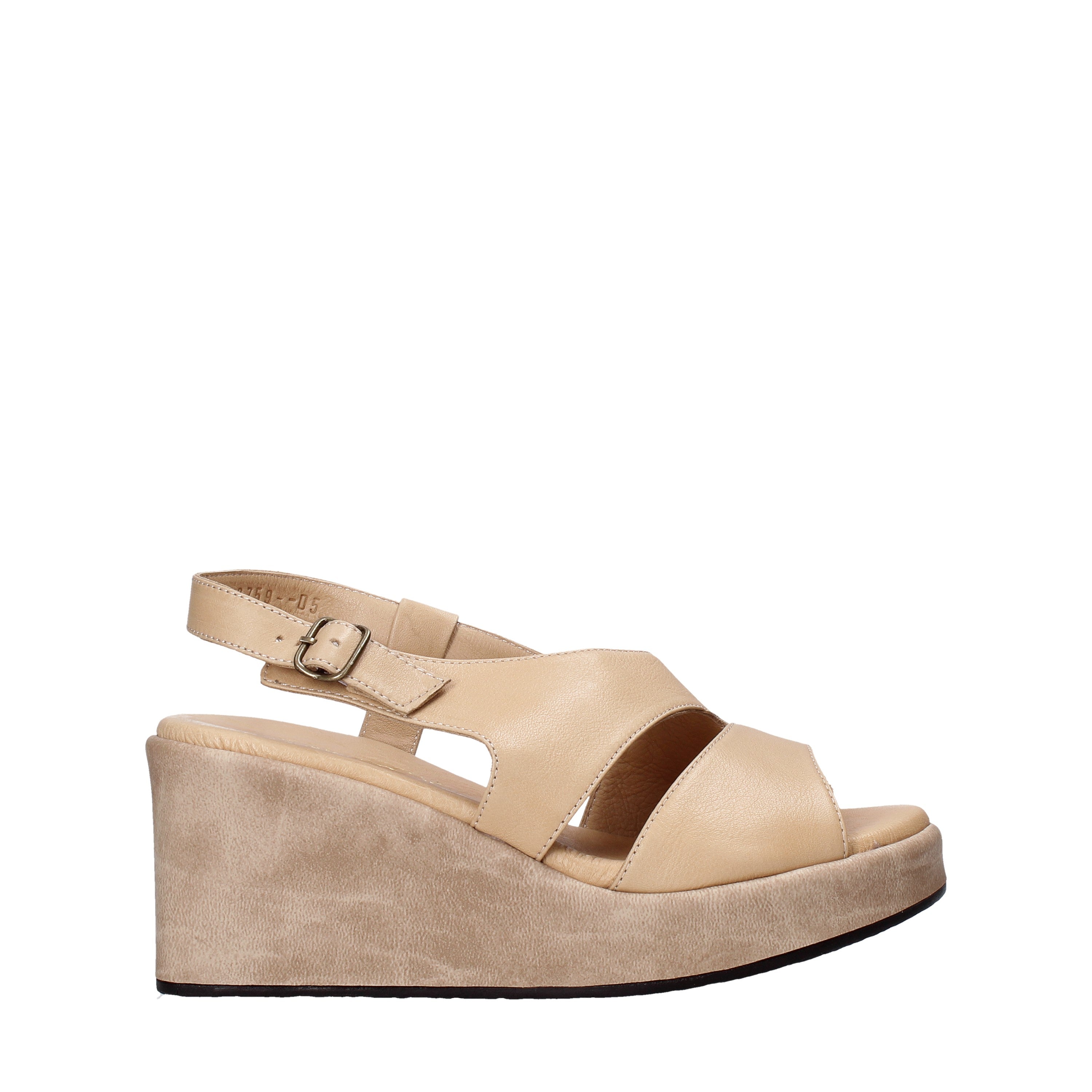 Sandali zeppa Beige Sshady