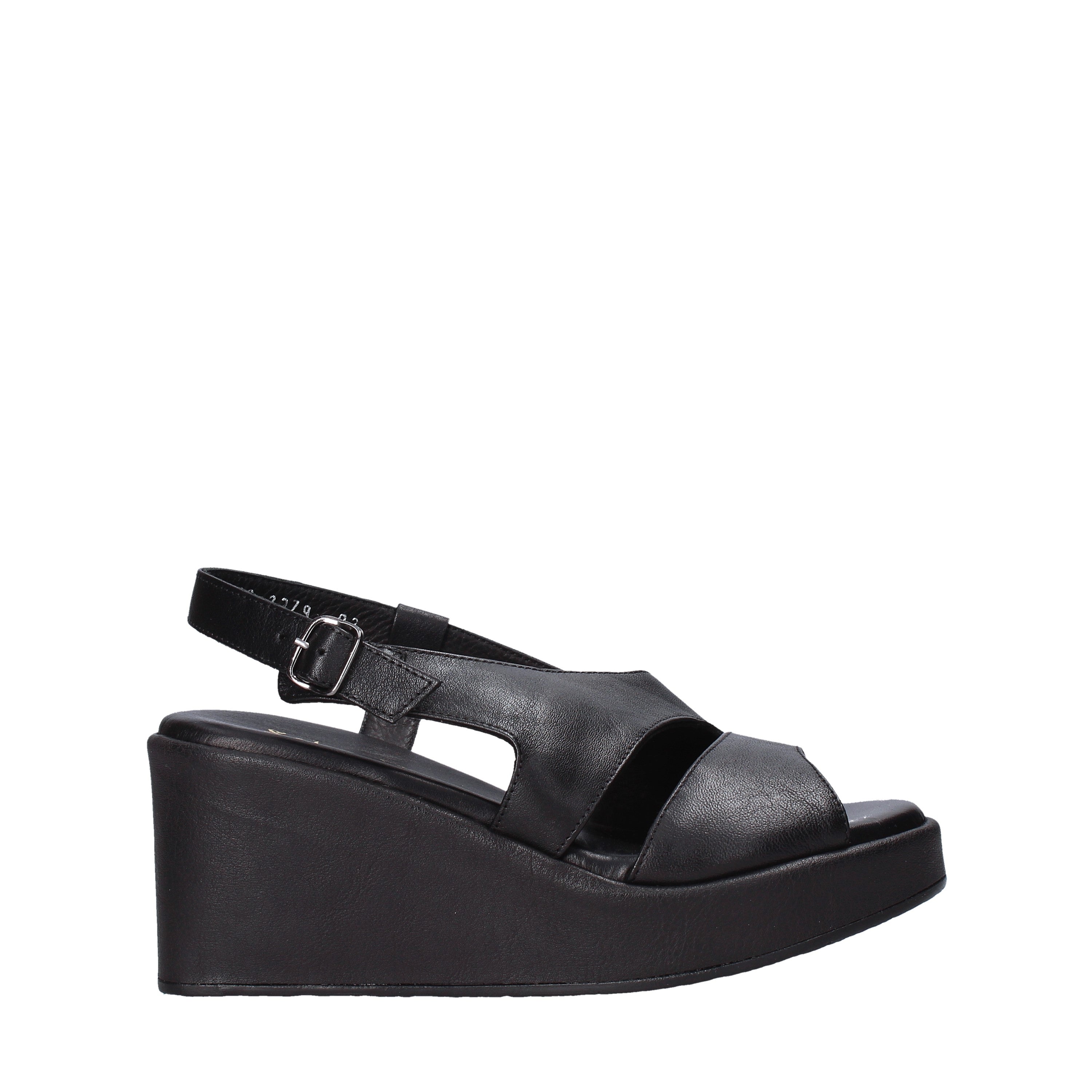 Sandali zeppa Nero Sshady