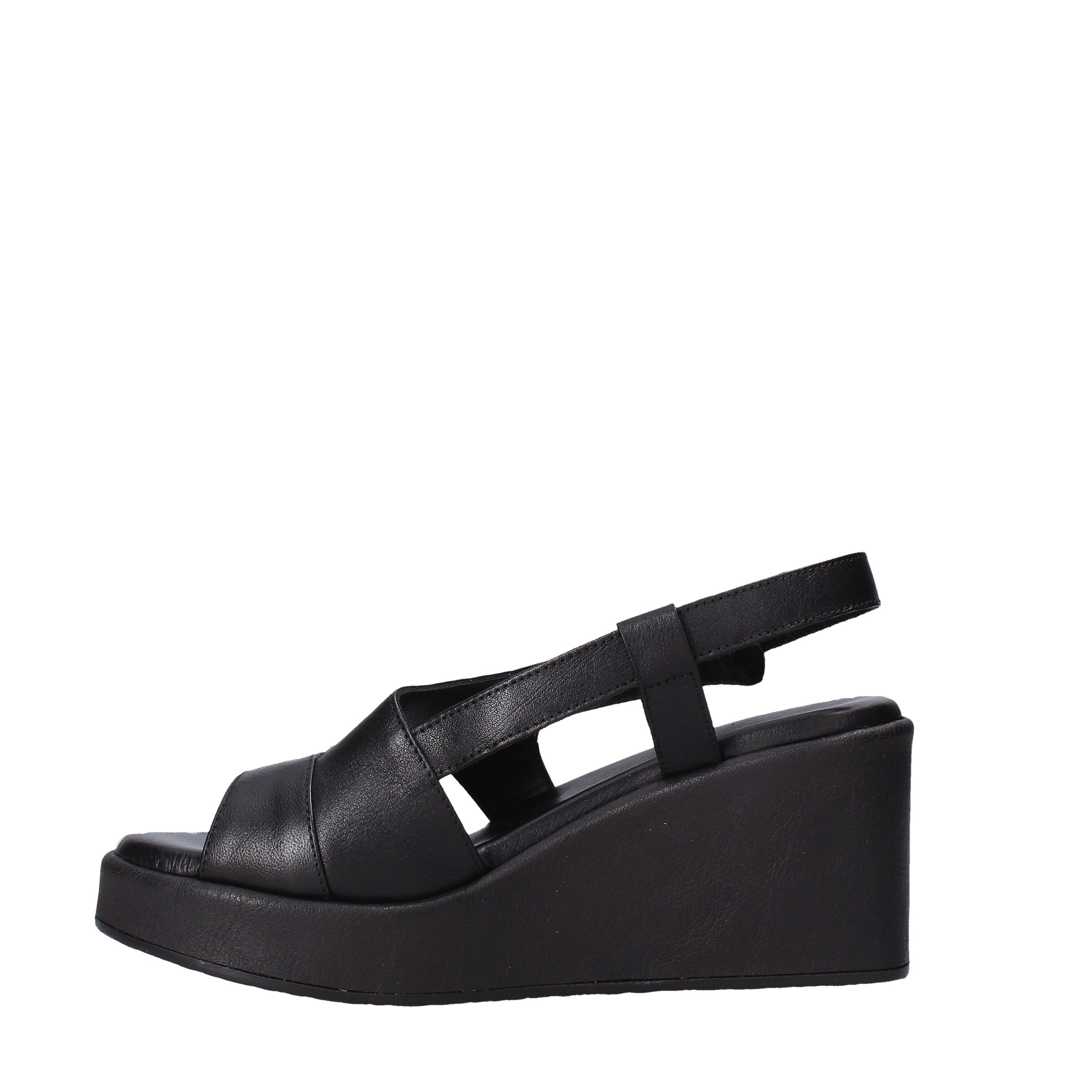 Sandali zeppa Nero Sshady