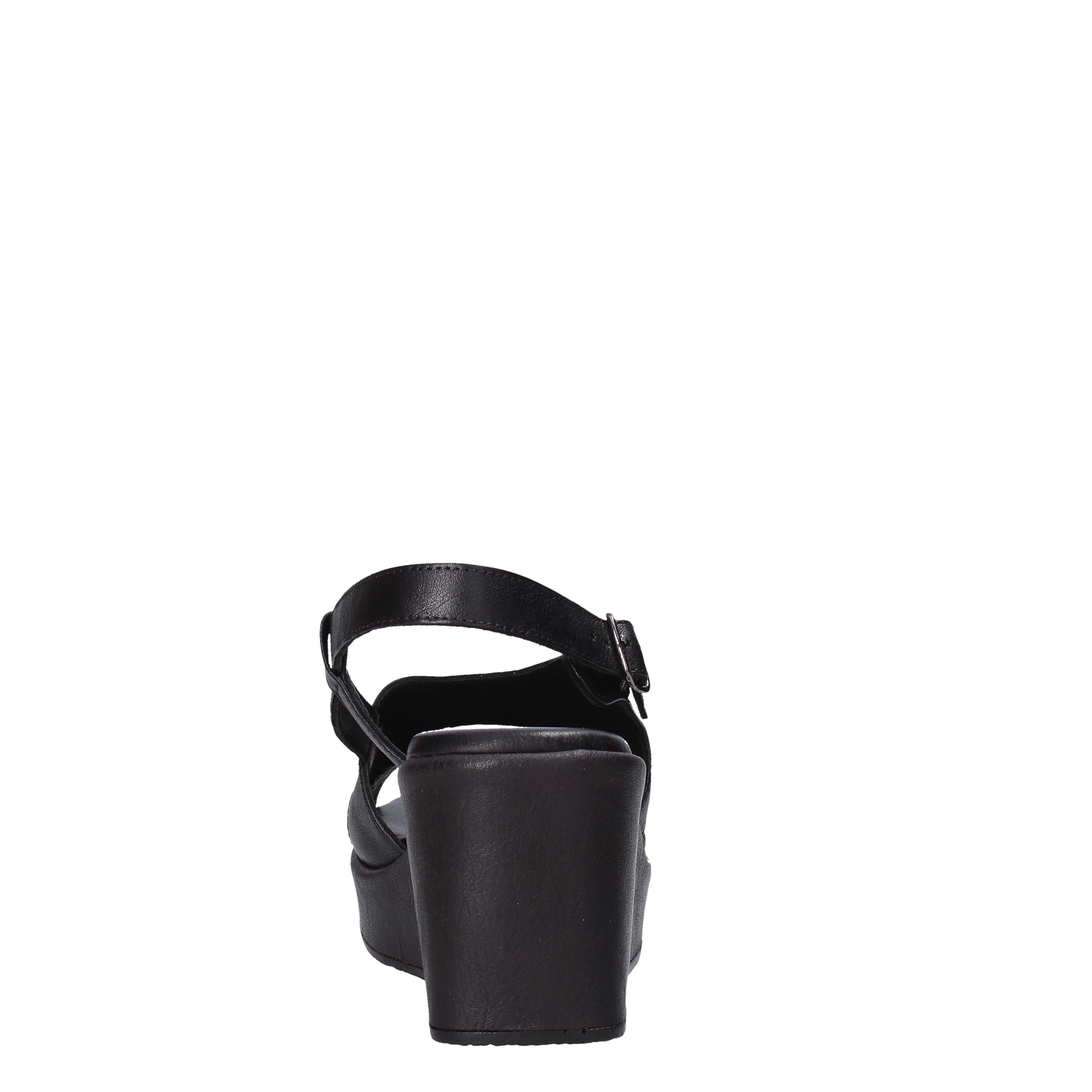 Sandali zeppa Nero Sshady