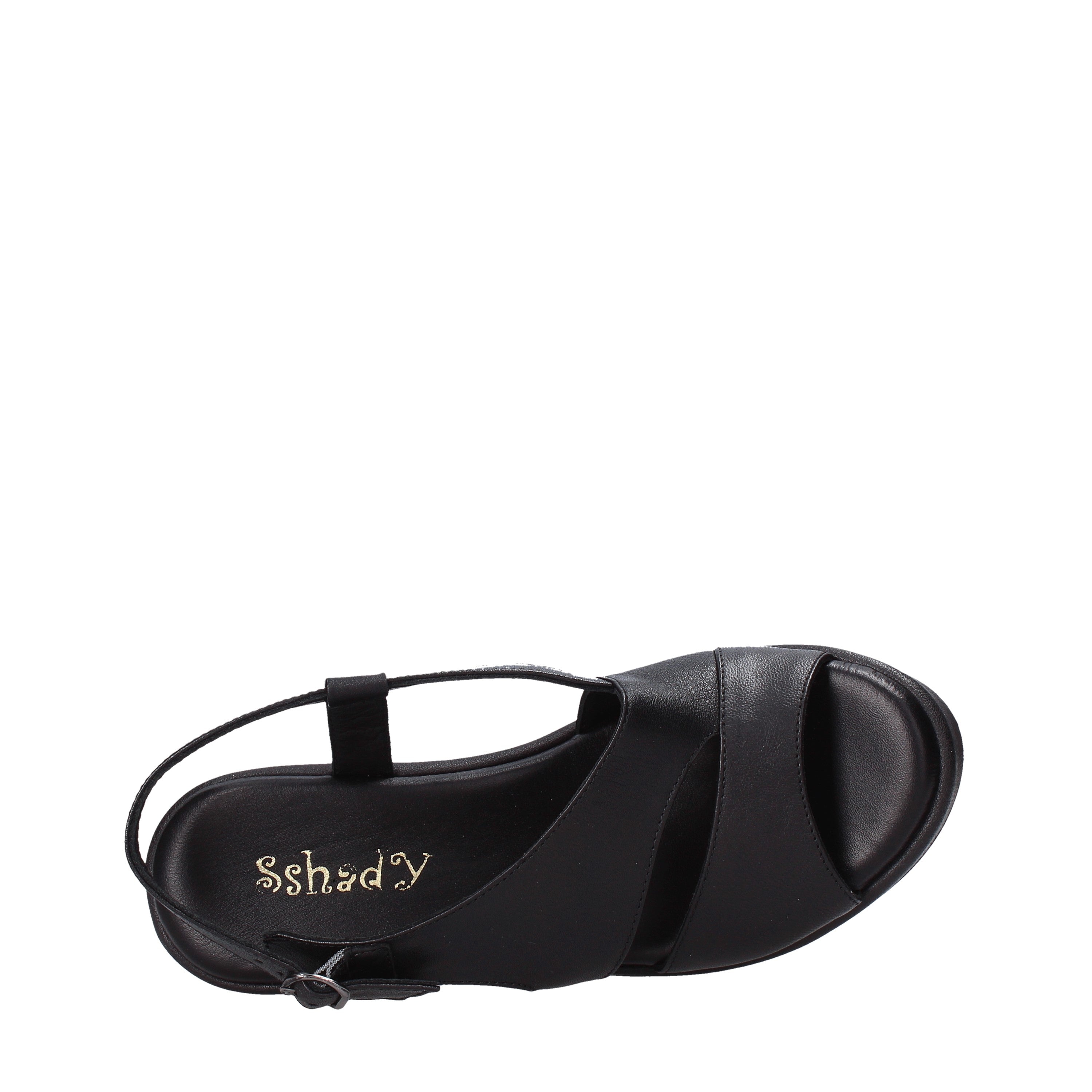 Sandali zeppa Nero Sshady