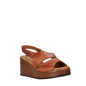 Sandali zeppa Cuoio Sshady