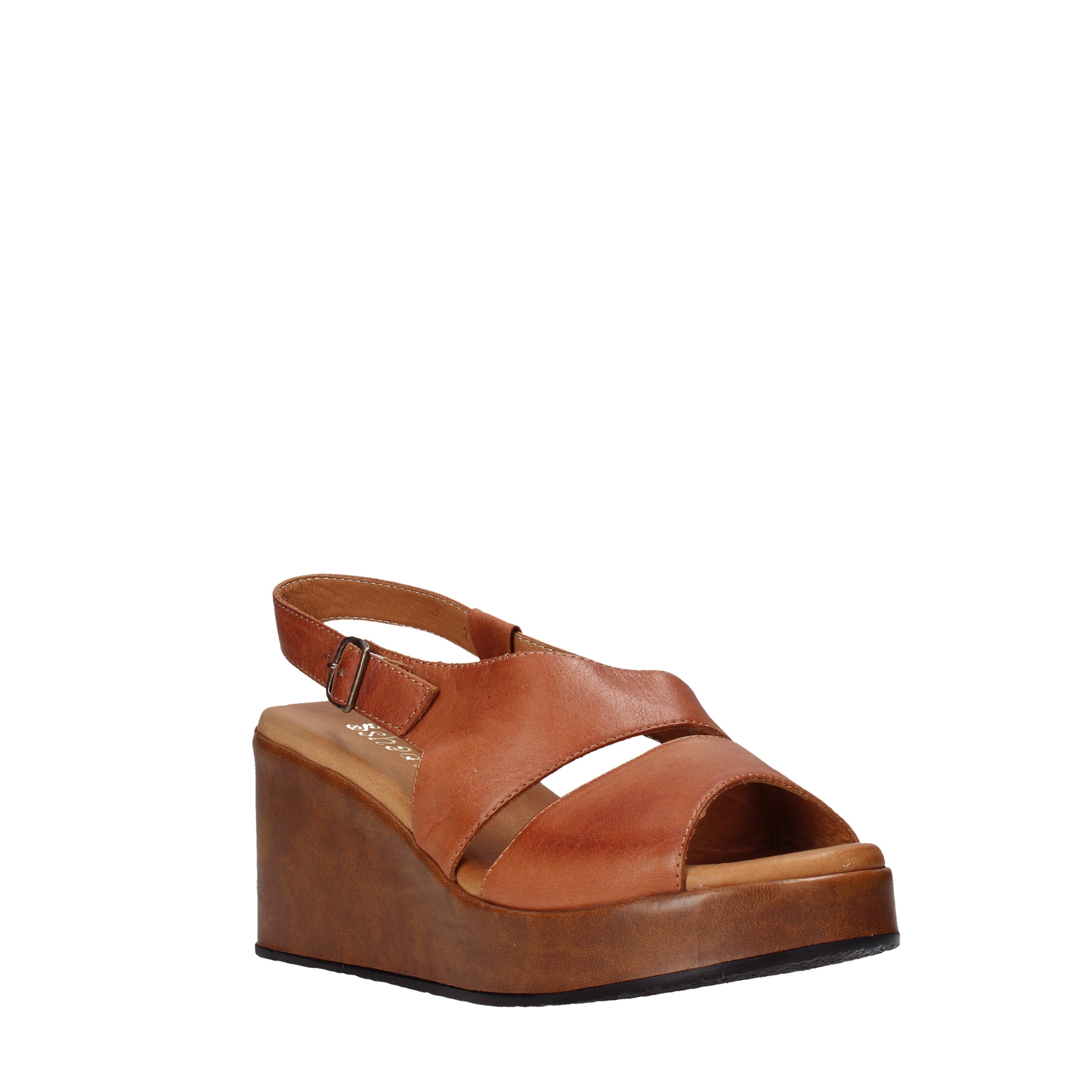 Sandali zeppa Cuoio Sshady