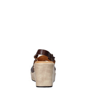 Sandali zeppa Marrone Scuro Sshady