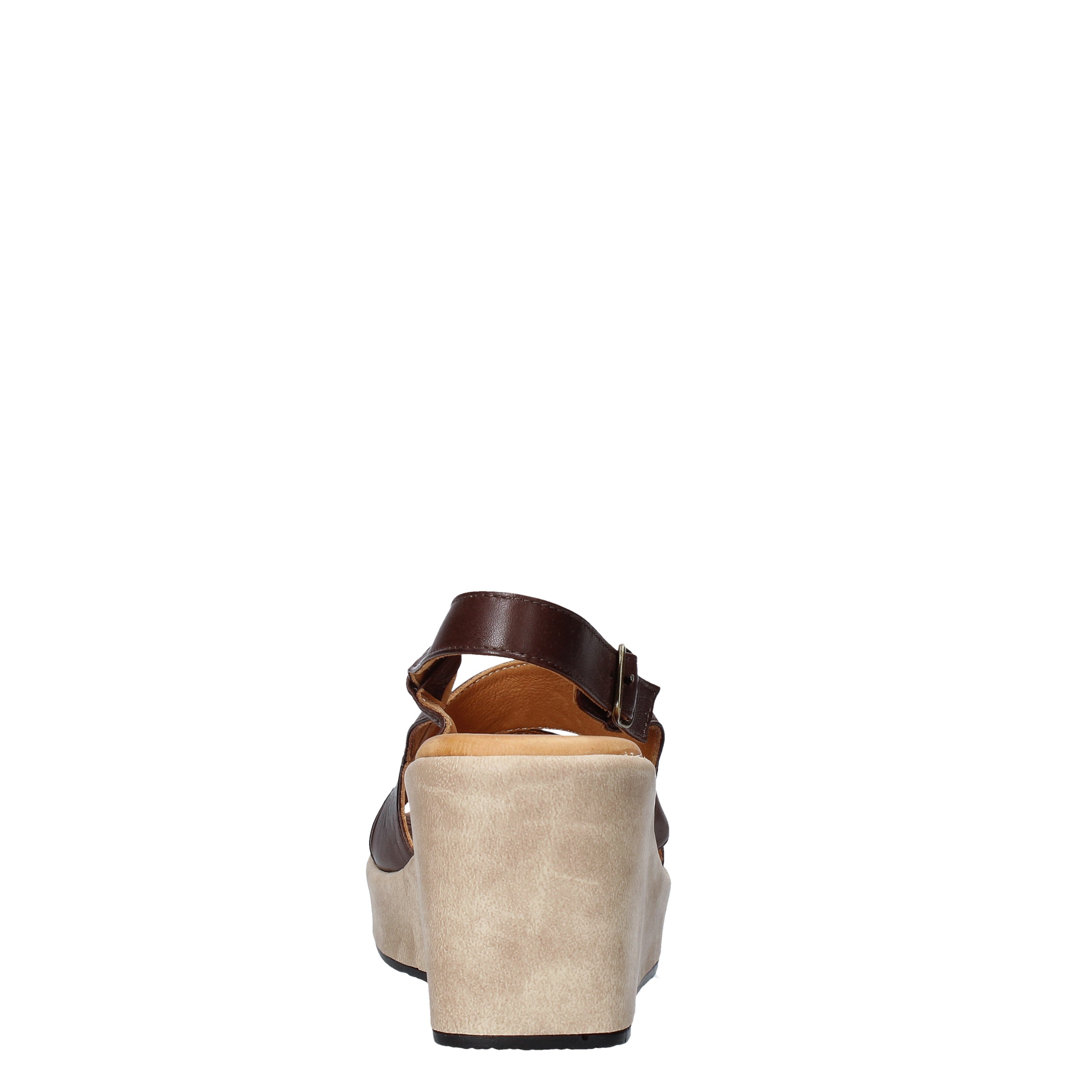 Sandali zeppa Marrone Scuro Sshady