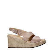 Sandali zeppa Beige Sshady