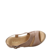 Sandali zeppa Beige Sshady