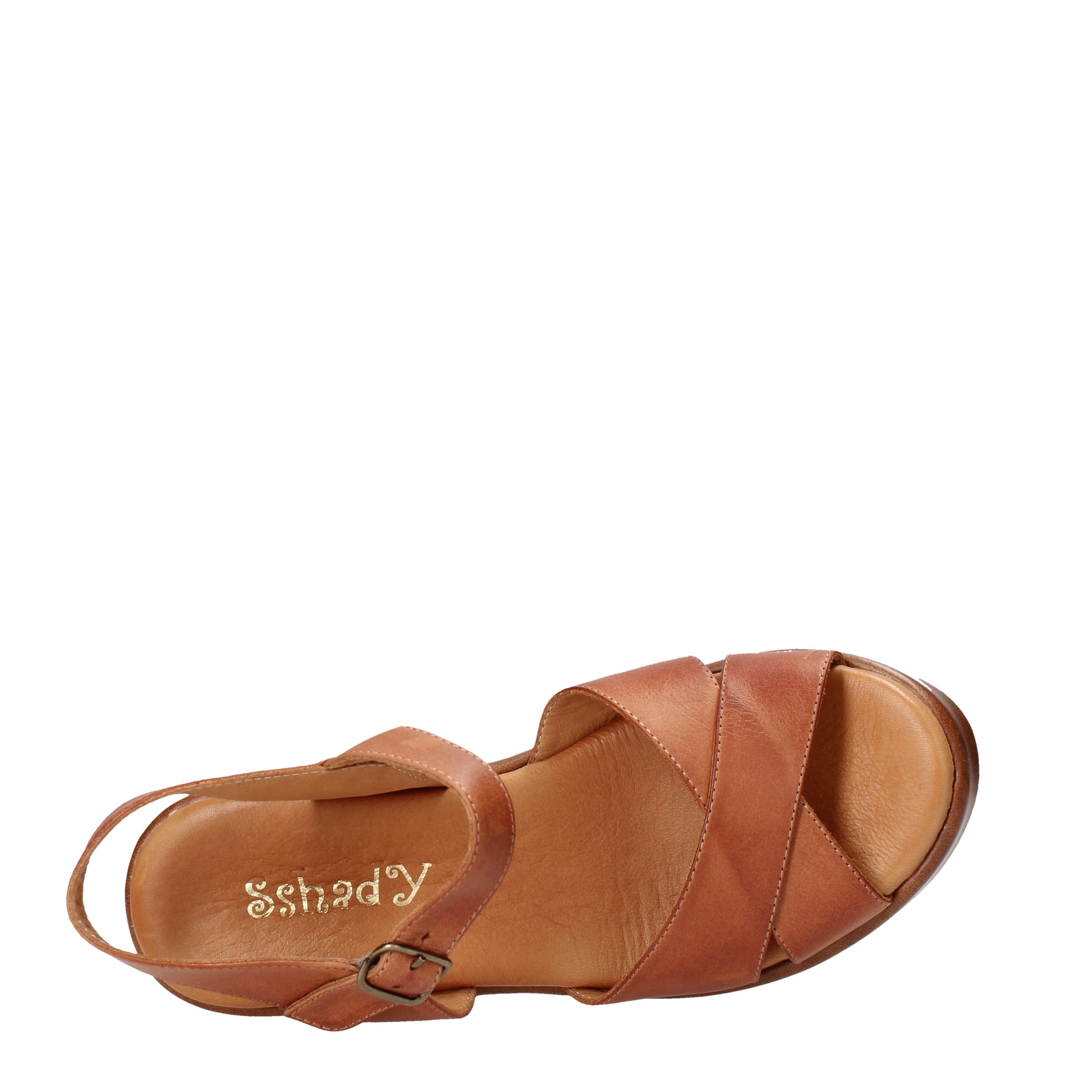 Sandali zeppa Cuoio Sshady