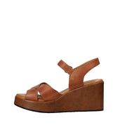 Sandali zeppa Cuoio Sshady