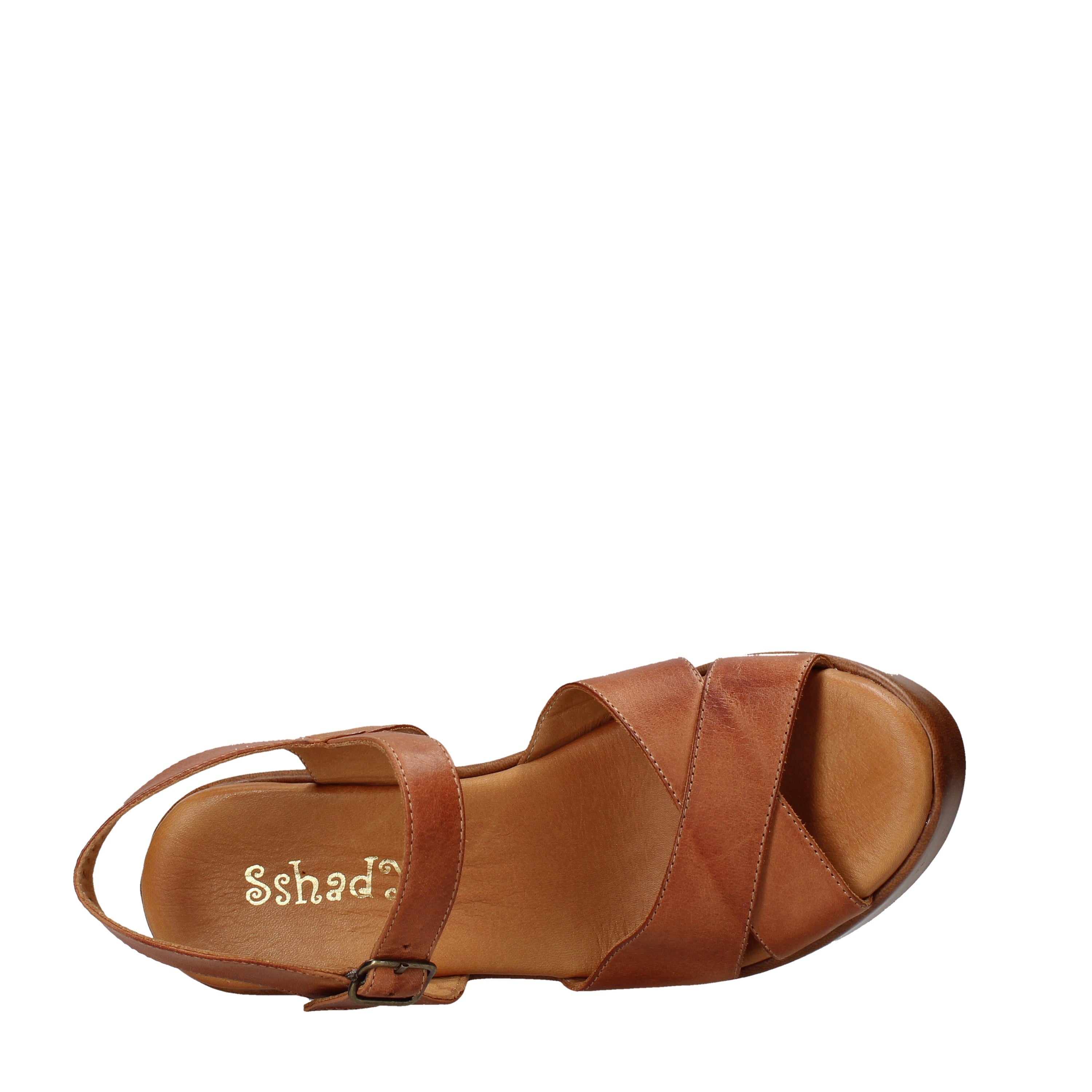 Sandali zeppa Cuoio Sshady