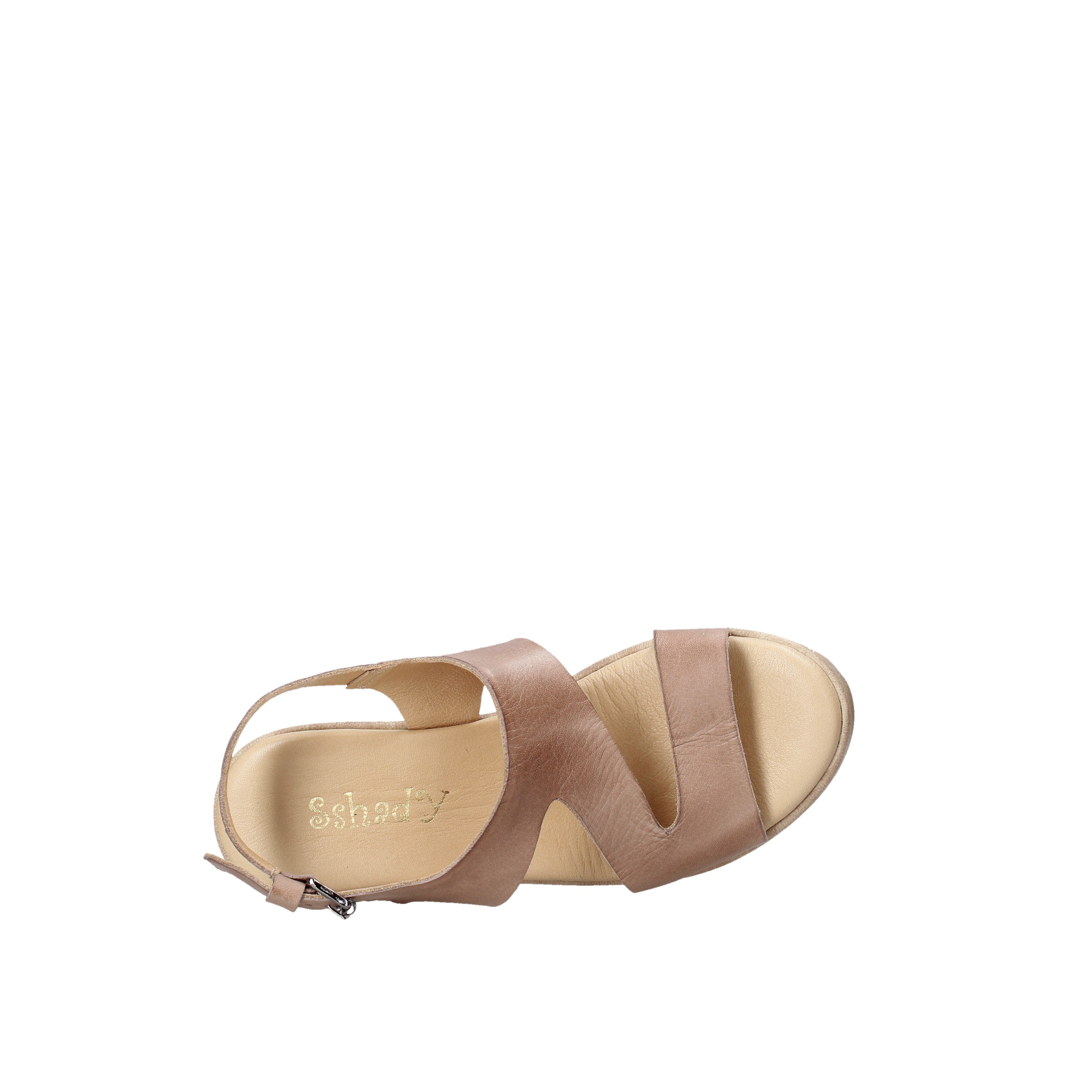 Sandali zeppa Marrone Sshady