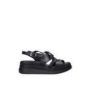 Sandali zeppa Nero Sshady