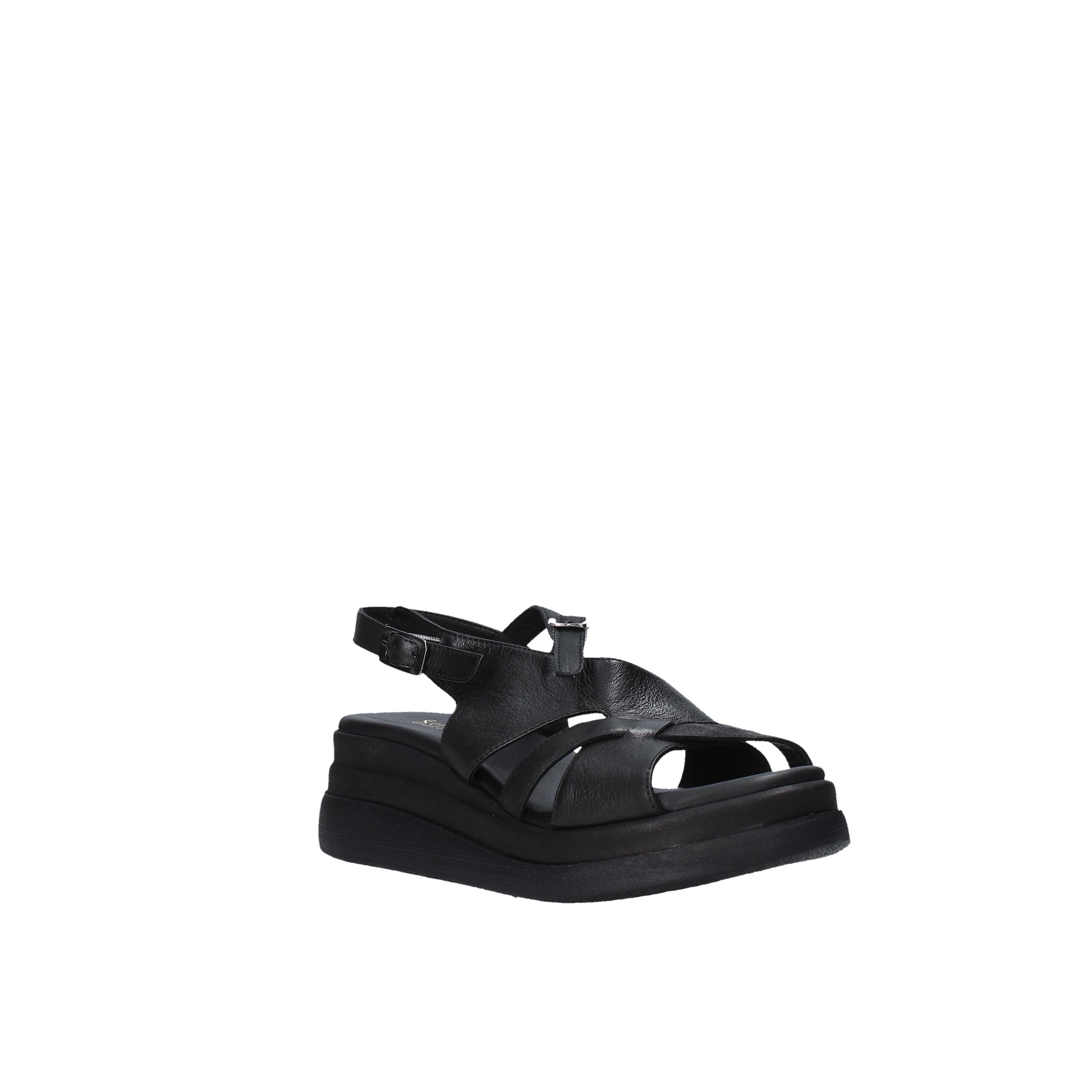 Sandali zeppa Nero Sshady