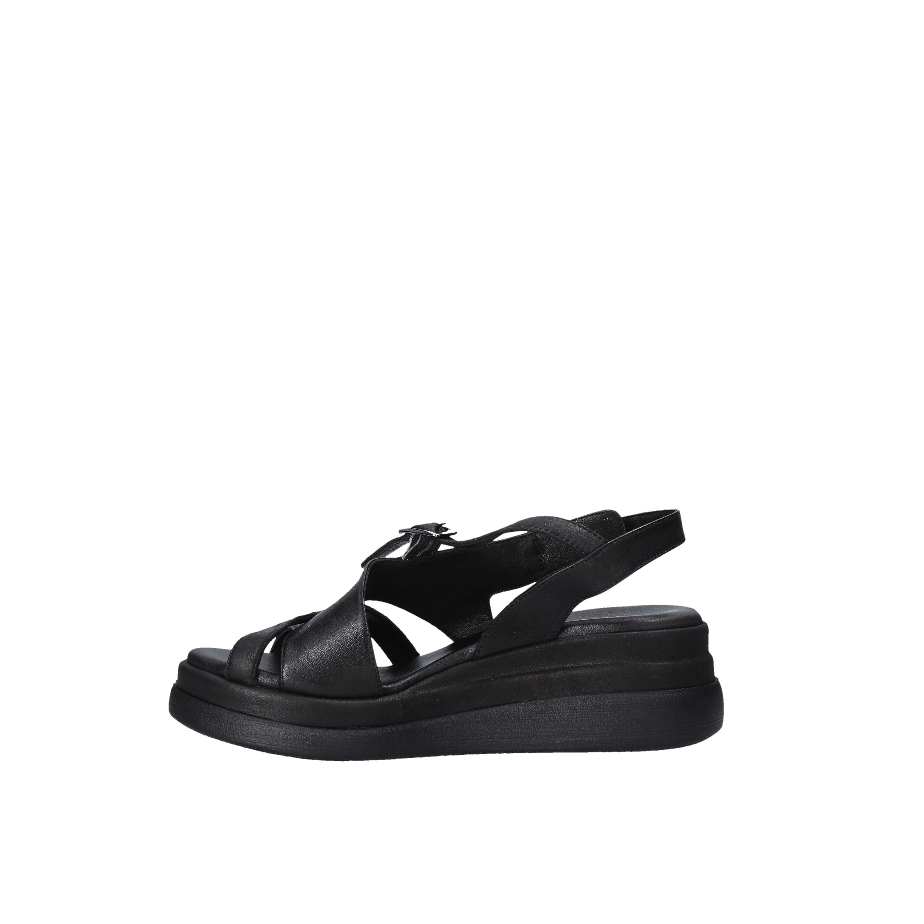 Sandali zeppa Nero Sshady