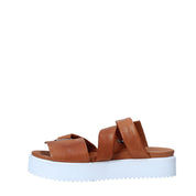 Sandali zeppa Marrone Sshady