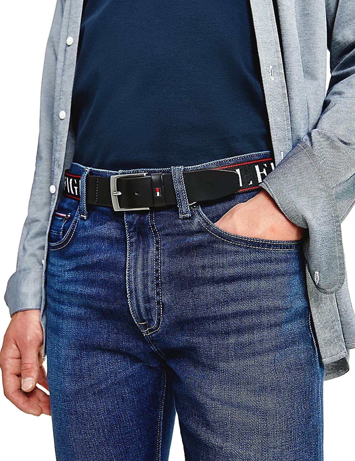 Cinture Nero Tommy Hilfiger