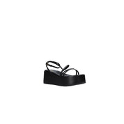 Sandali zeppa Nero Grace Shoes