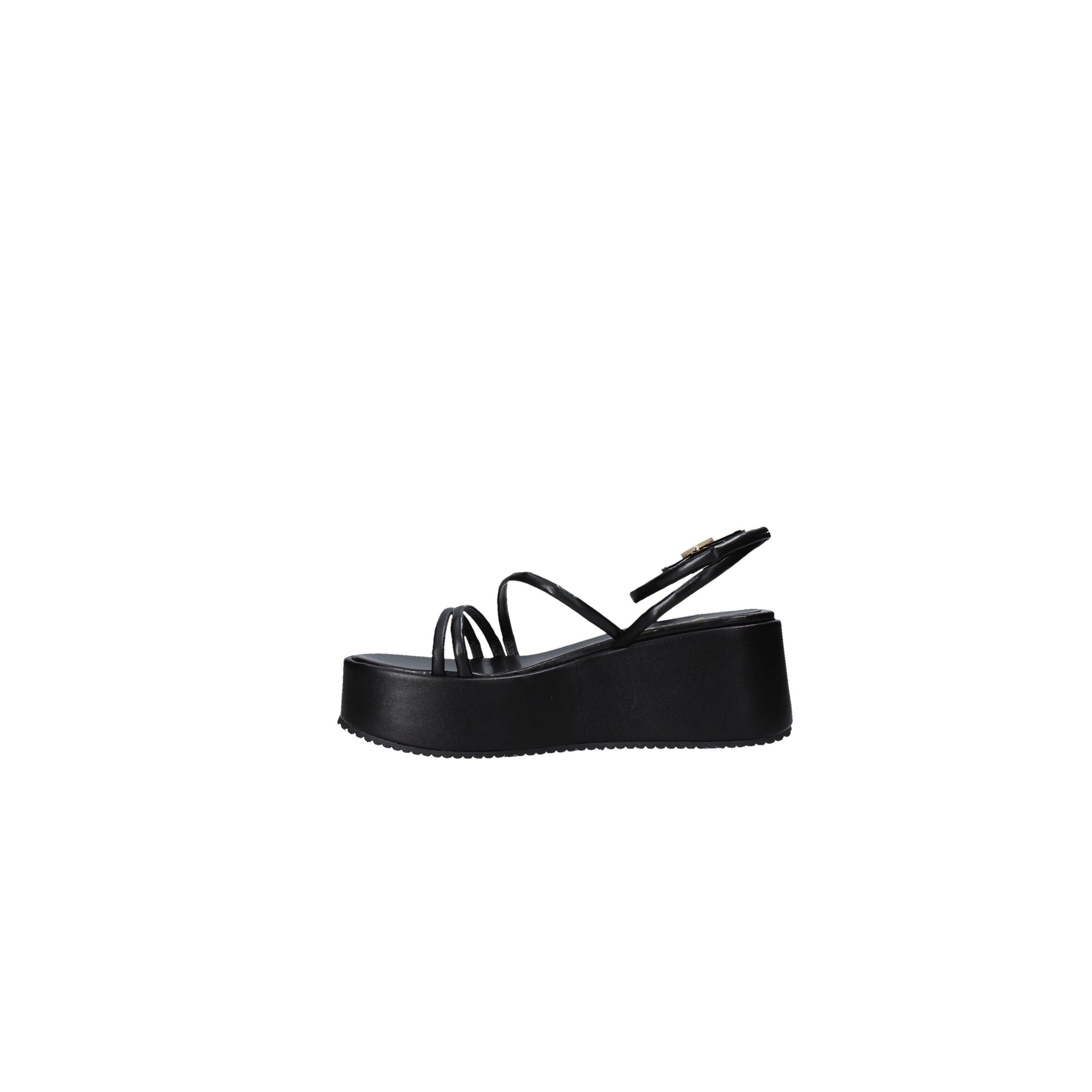 Sandali zeppa Nero Grace Shoes