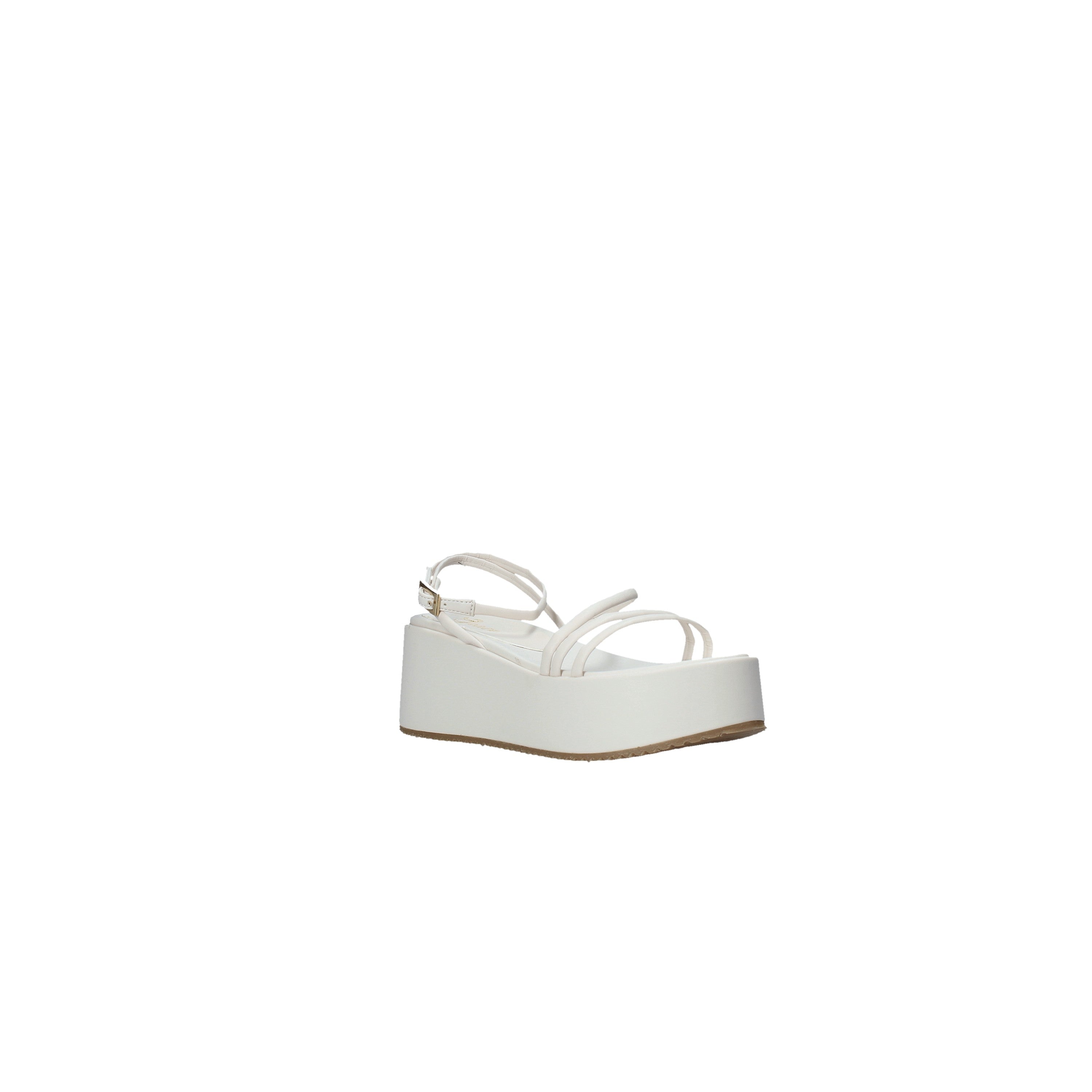 Sandali zeppa Bianco Grace Shoes