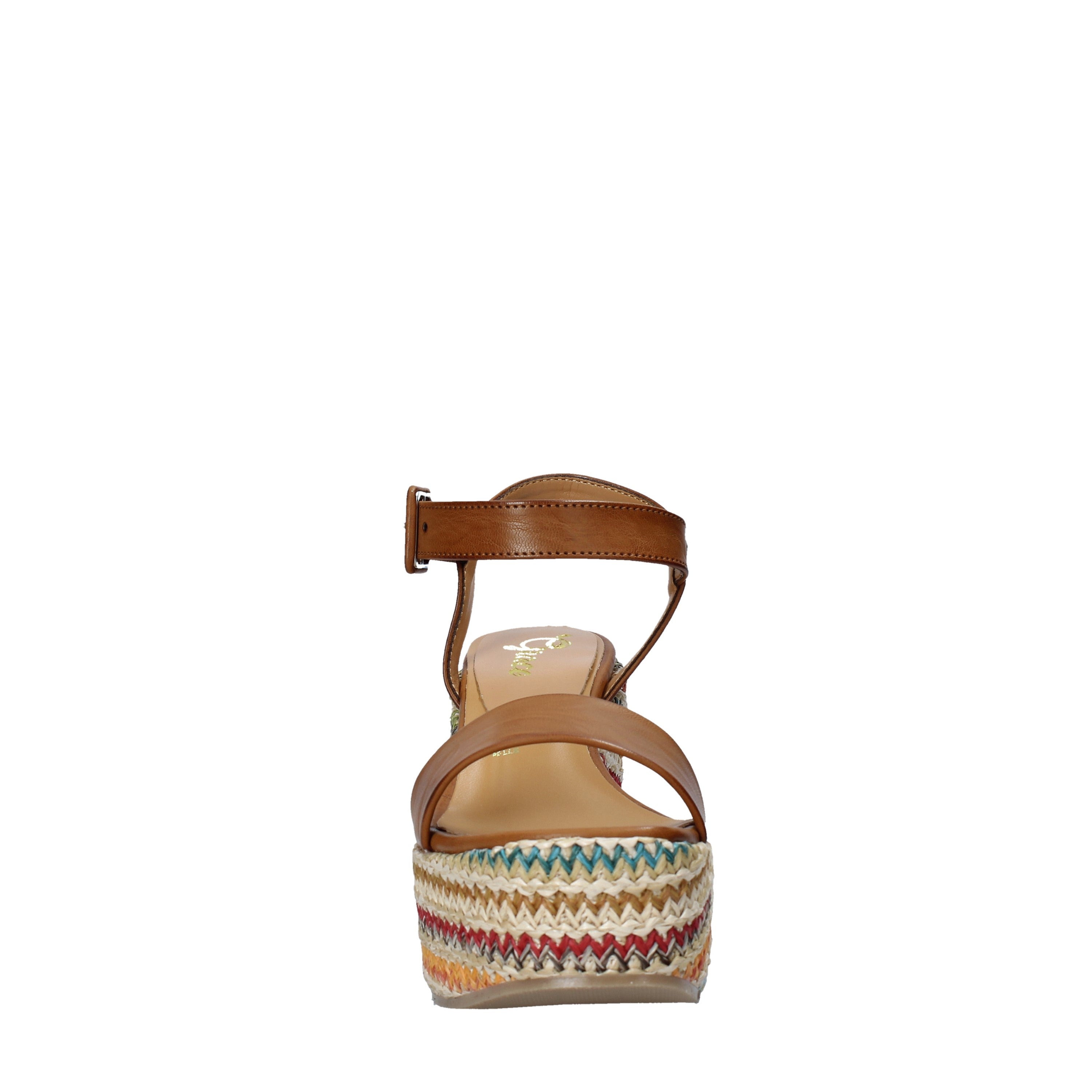 Sandali zeppa Marrone Grace Shoes