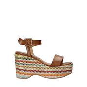 Sandali zeppa Marrone Grace Shoes