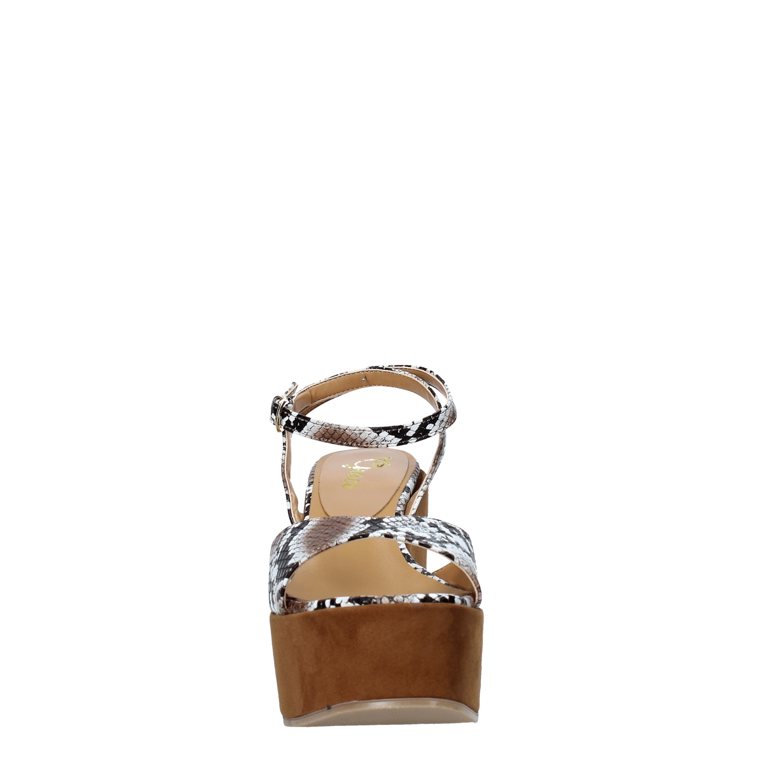 Sandali zeppa Marrone Grace Shoes