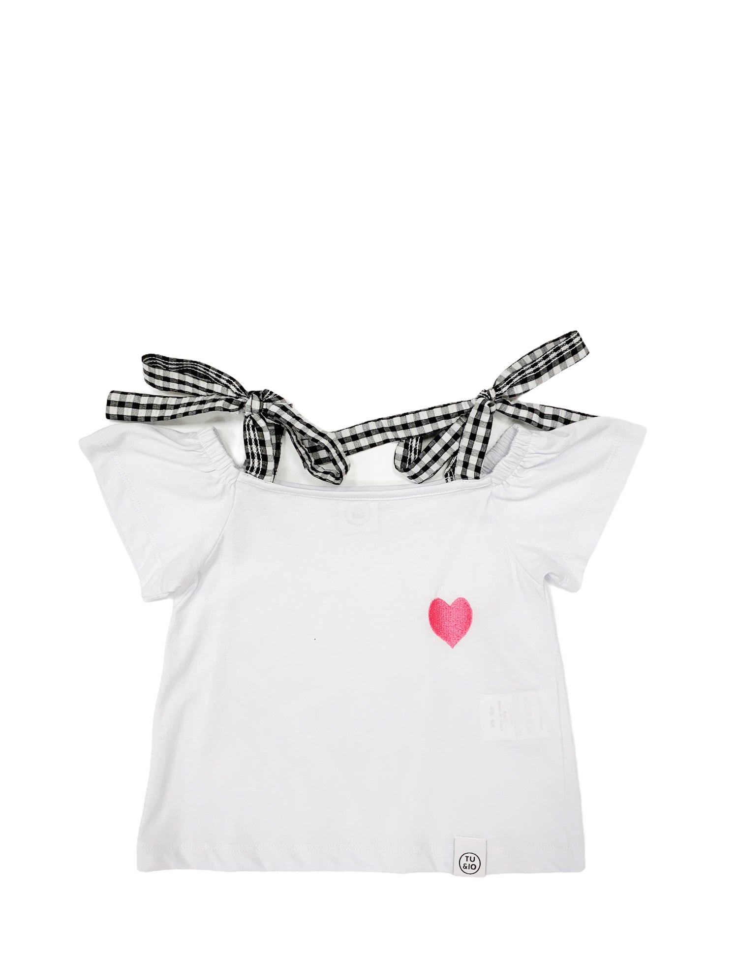 T-shirt Bianco Rosa Naturino