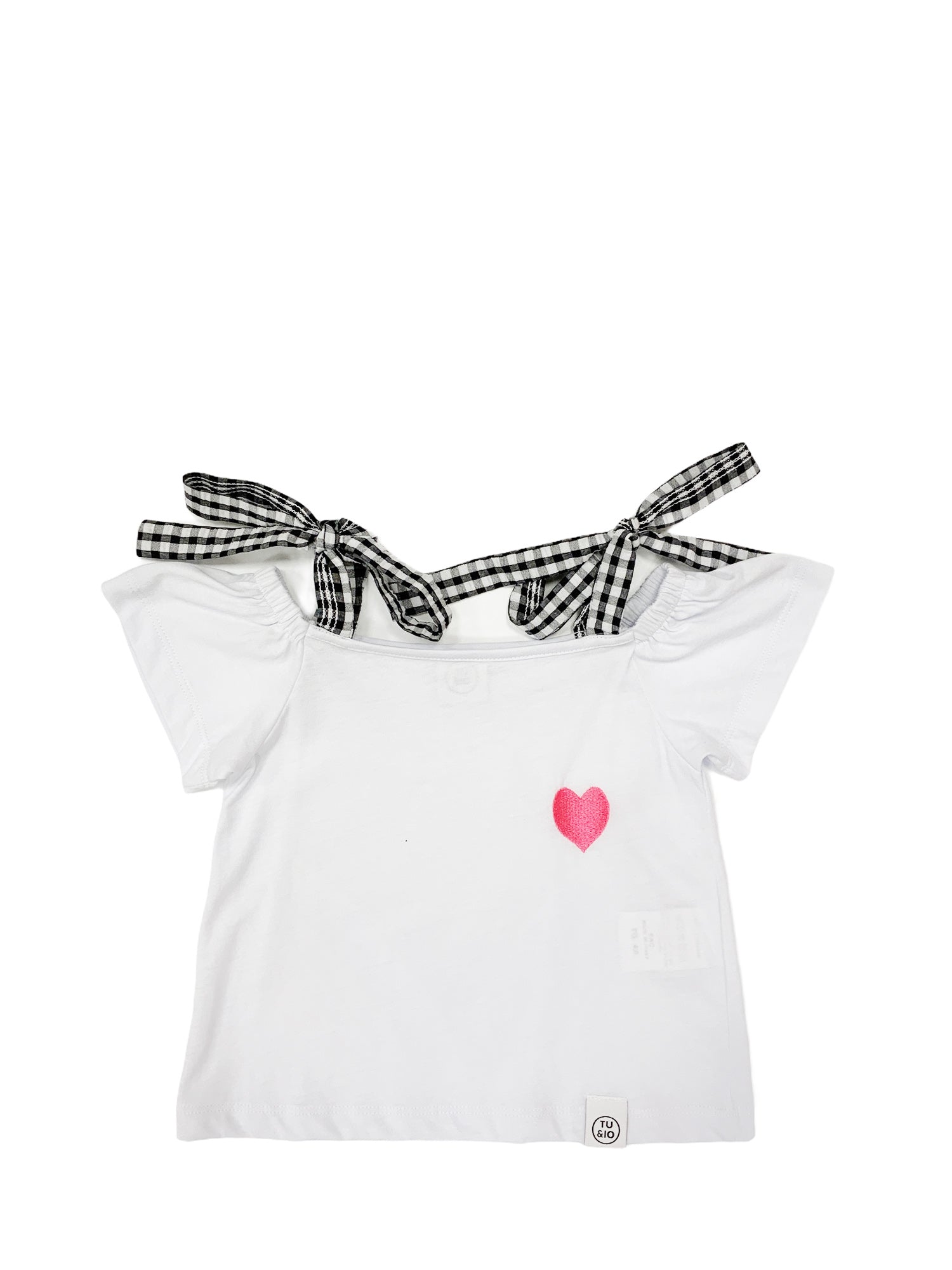 T-shirt Bianco Rosa Naturino