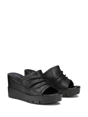 Sandali zeppa Nero Docksteps