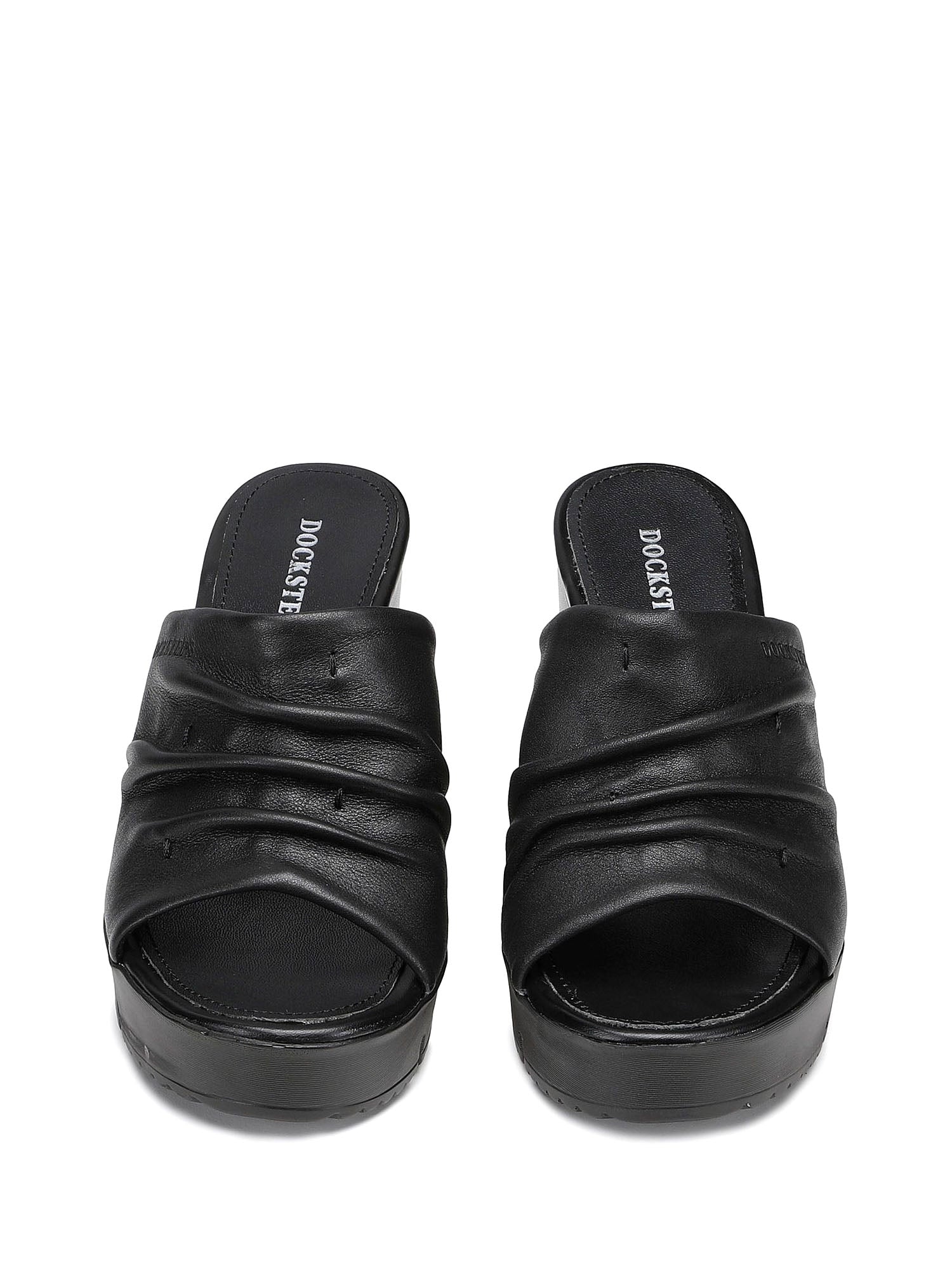 Sandali zeppa Nero Docksteps