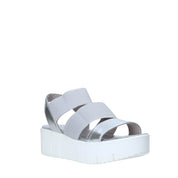 Sandali zeppa Argentato Docksteps