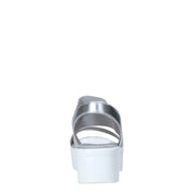 Sandali zeppa Argentato Docksteps