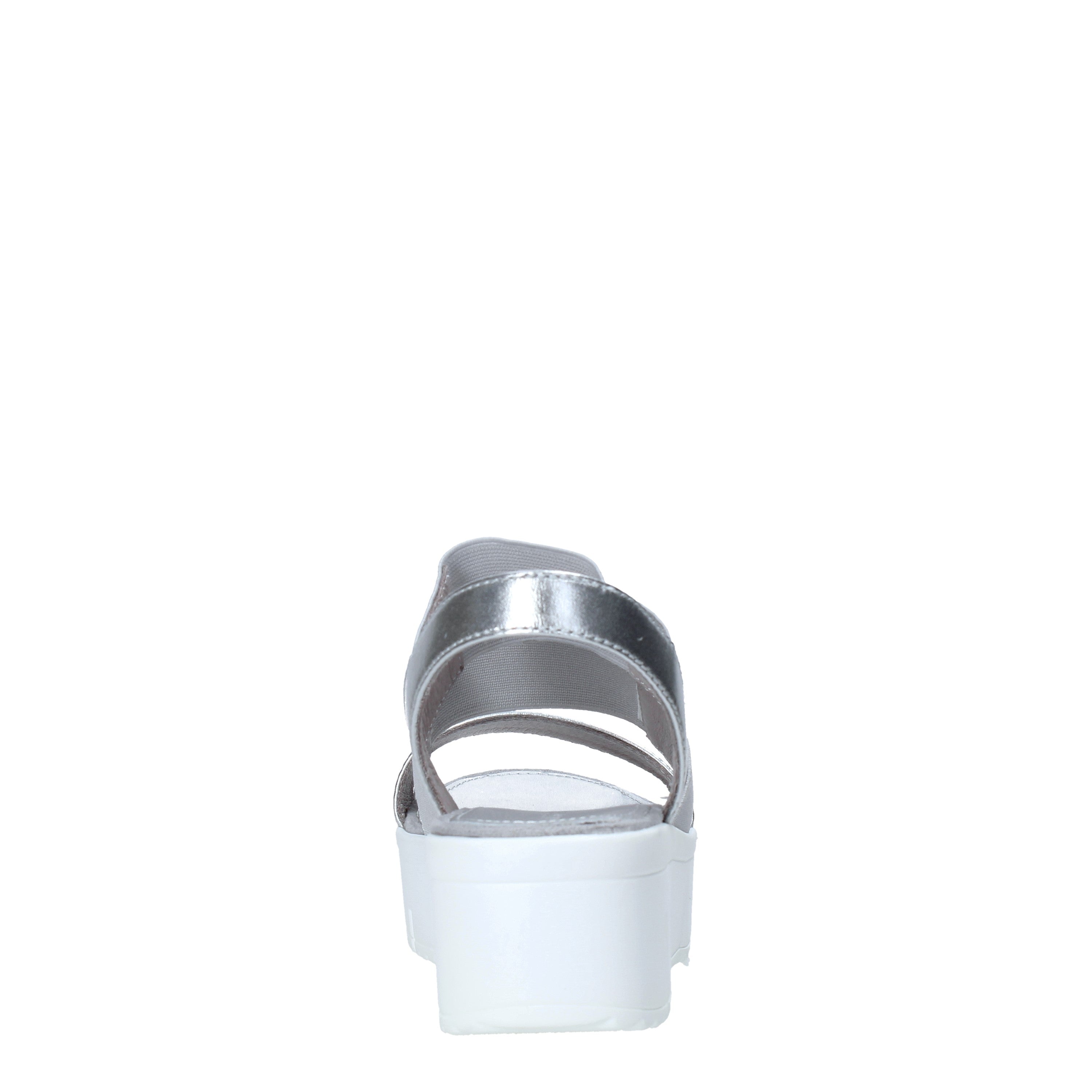 Sandali zeppa Argentato Docksteps
