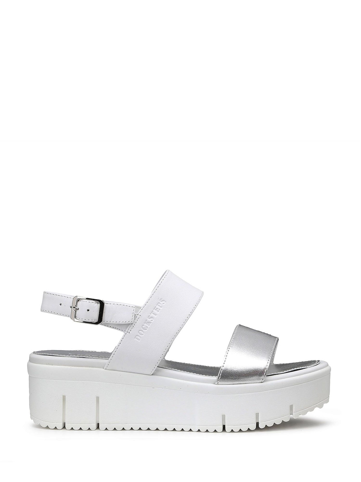 Sandali zeppa Bianco Docksteps