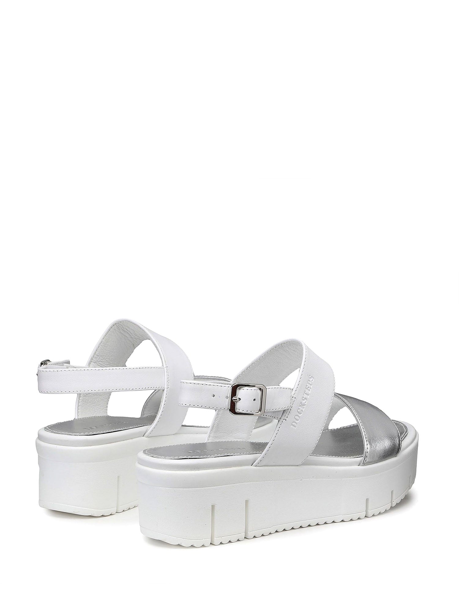Sandali zeppa Bianco Docksteps