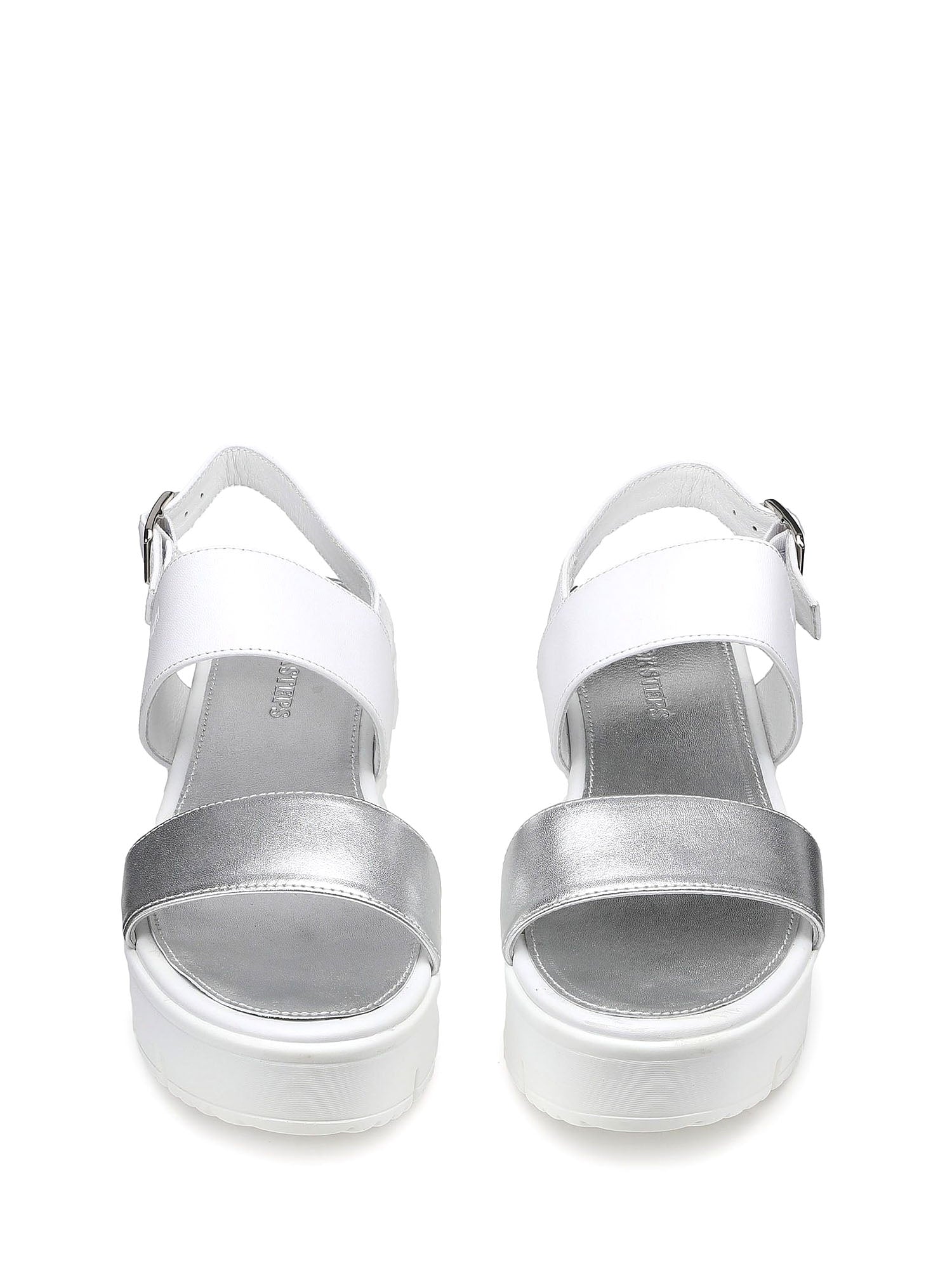 Sandali zeppa Bianco Docksteps