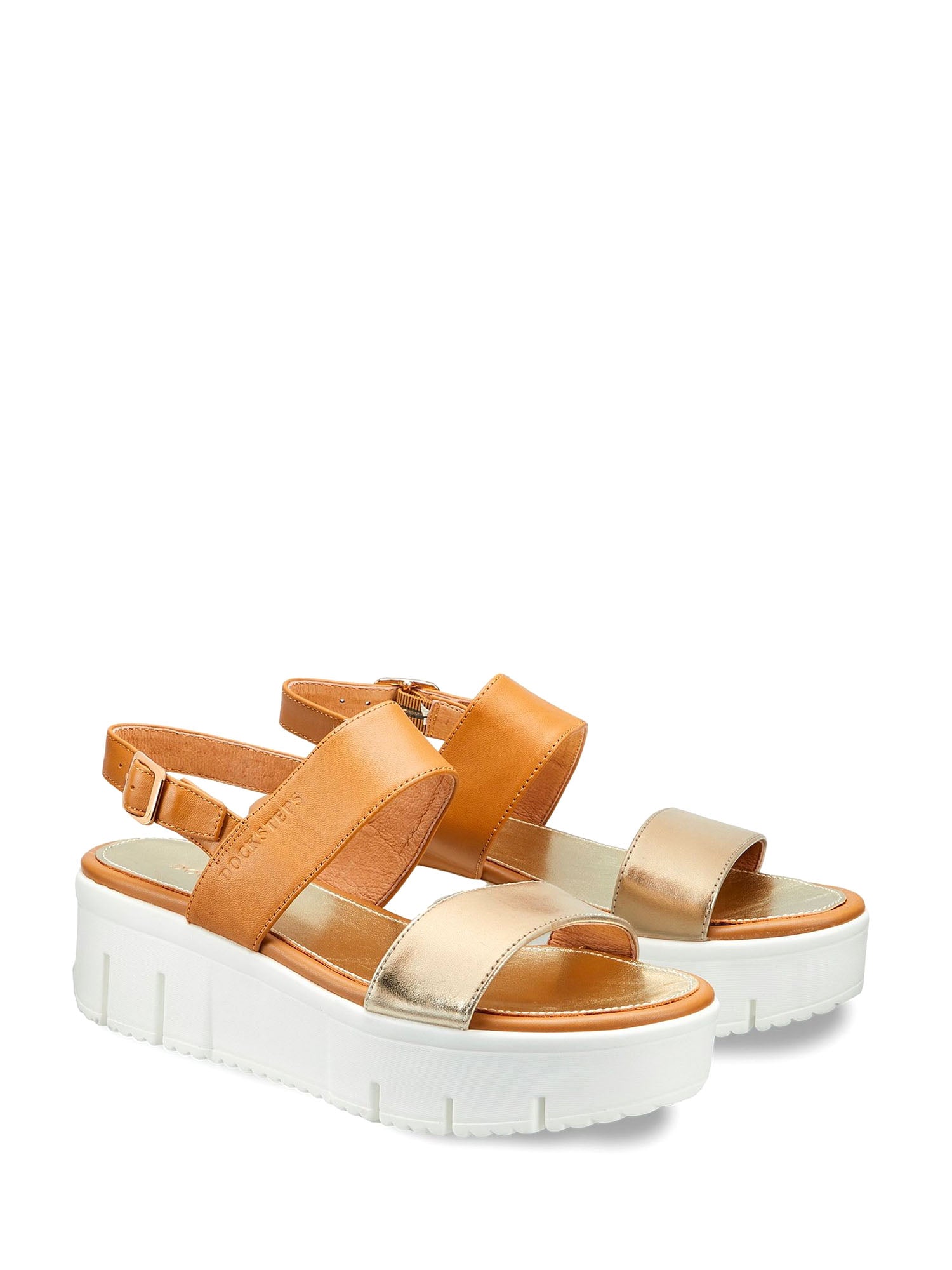 Sandali zeppa Marrone Docksteps