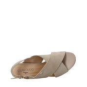 Sandali tacco Beige Alberto Guardiani