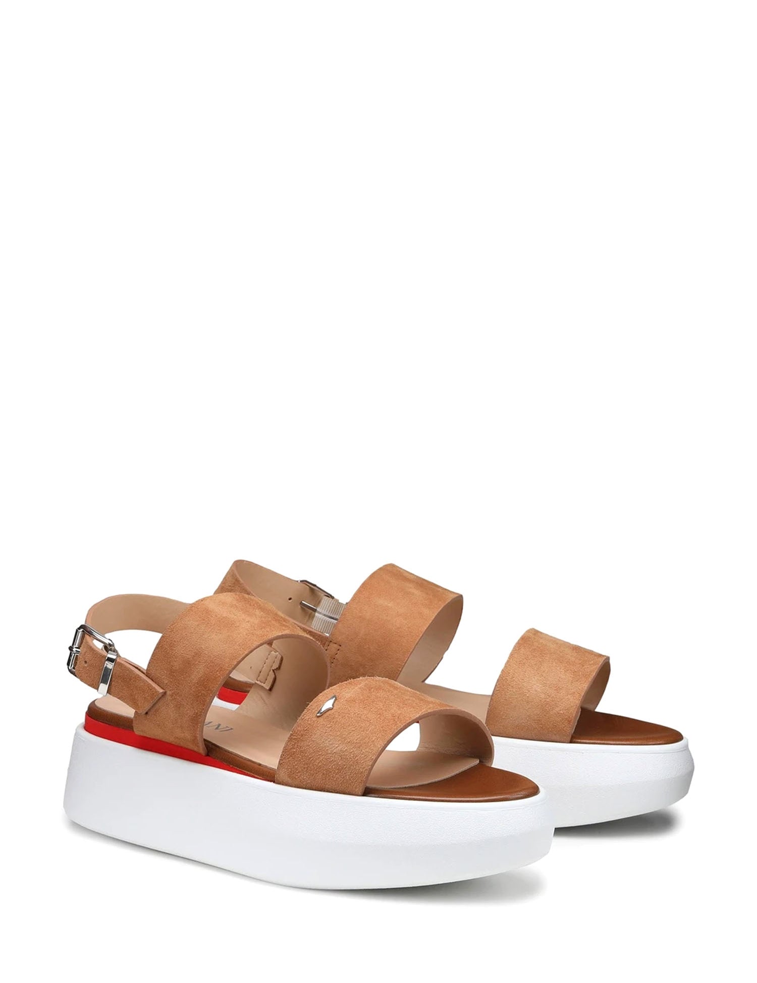 Sandali zeppa Beige Alberto Guardiani