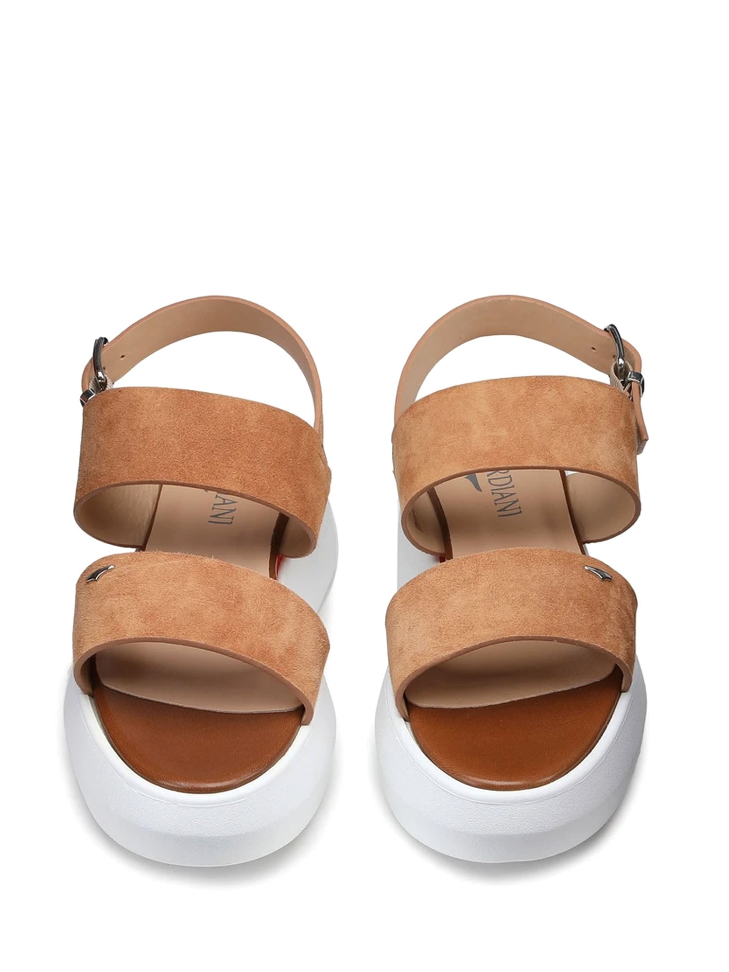 Sandali zeppa Beige Alberto Guardiani