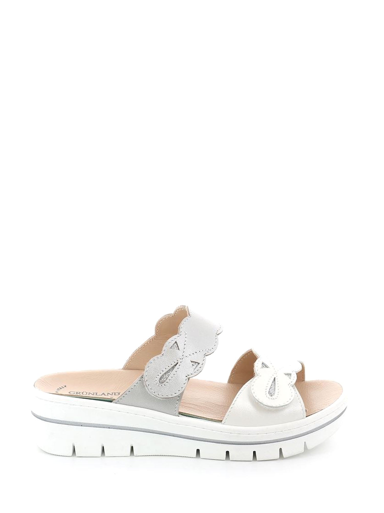 Sandali zeppa Bianco Grunland