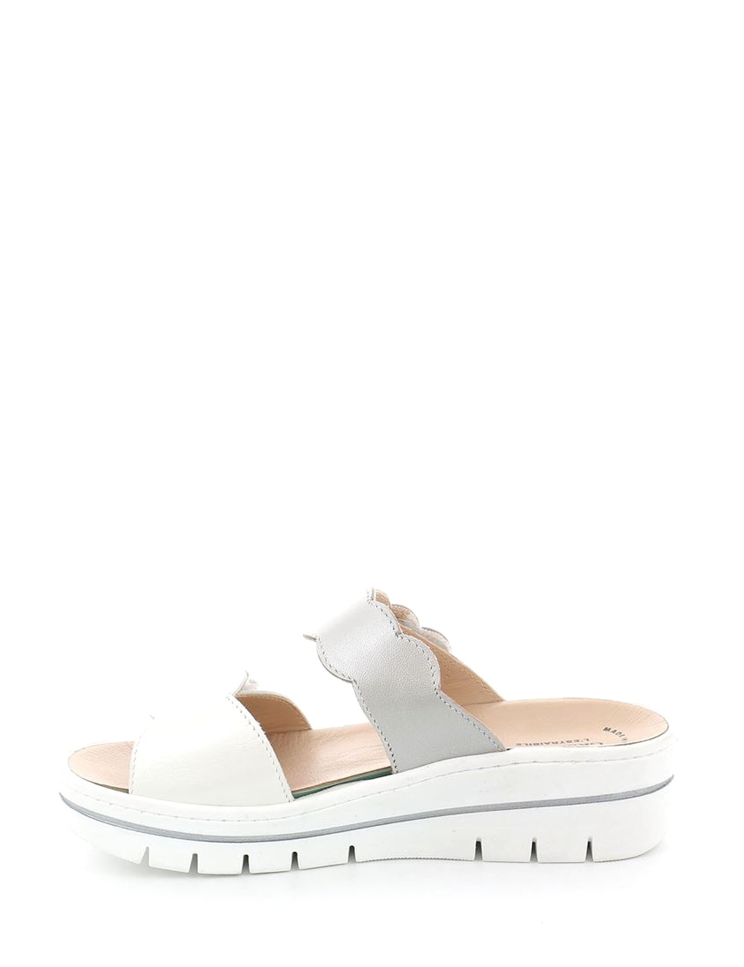 Sandali zeppa Bianco Grunland