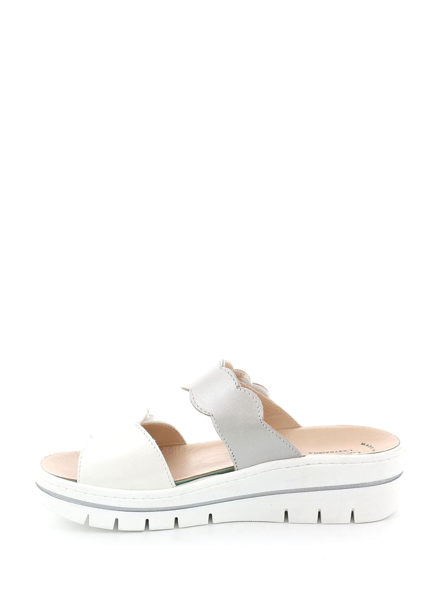 Sandali zeppa Bianco Grunland